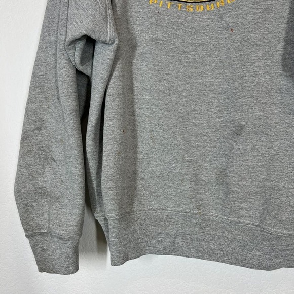 Vintage Pittsburgh Steelers Football Sweatshirt Gray USA - Picture 4 of 8